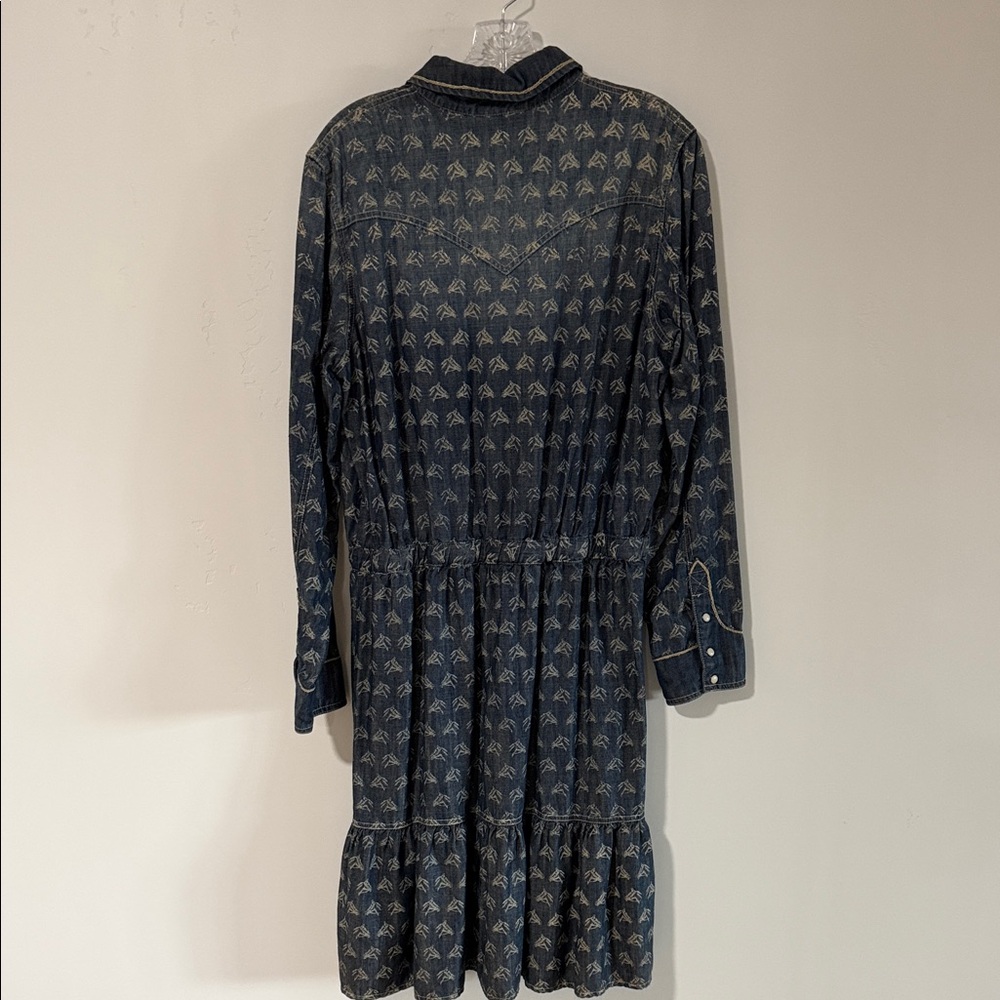 Double D Ranch Patterned Denim Dress - image 3